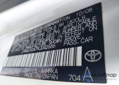 2009 Scion Xd from USA, damaged, VIN JTKKU10479J042686